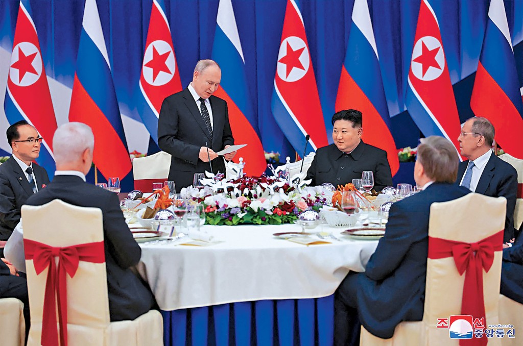 金正恩周三為普京舉辦宴會。