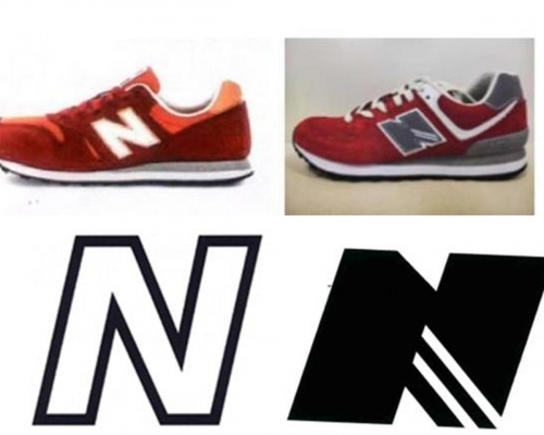 左為New Balance注冊商標,右圖為New Barlun注冊商標。 網圖