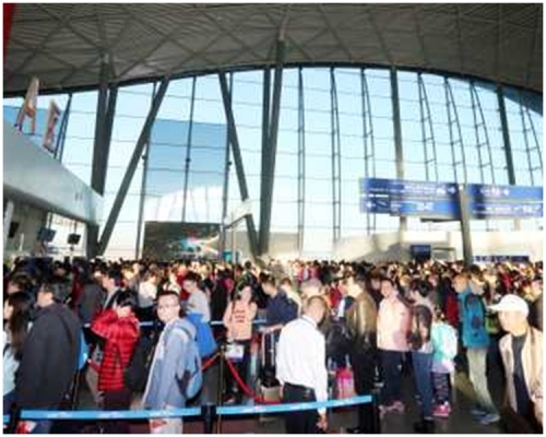 新疆烏魯木齊地窩堡國際機場。新華社圖片