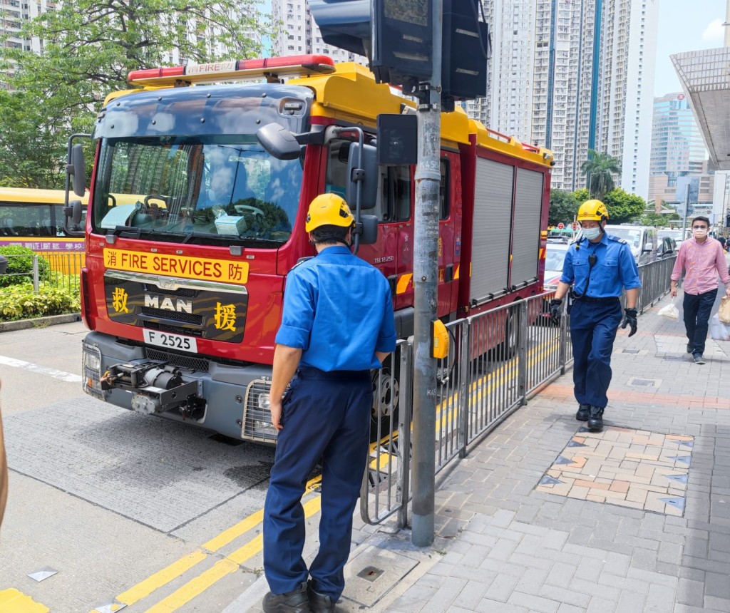 愛協及消防到場合力救起被困野鴿。