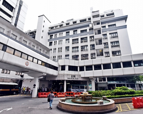 中環下午發生襲警案，被打傷警員及涉事女子分別送往瑪麗醫院治理。資料圖片