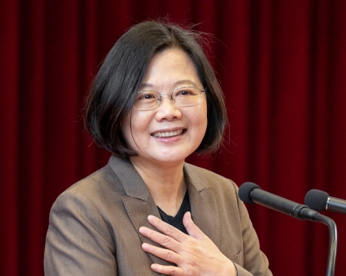 台灣蔡英文總統入選「彭博50」。蔡英文FB