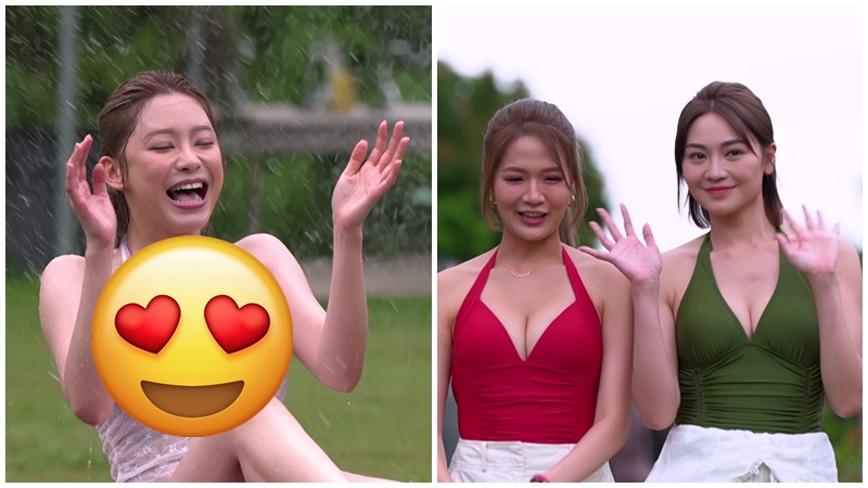 女神配對計劃丨五大女神濕身大混戰！葉蒨文梁敏巧逼爆身材吸睛度滿分 曾展望出招爭取同Sophie過夜