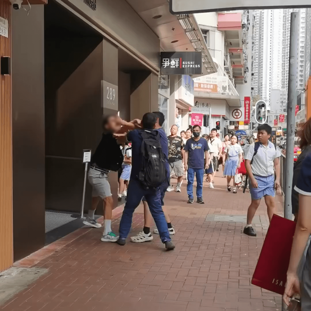 現場為沙咀道近鹹田街交界。FB:Hafiz Muhammad Asif 現場為沙咀道近鹹田街交界。FB:Hafiz Muhammad Asif