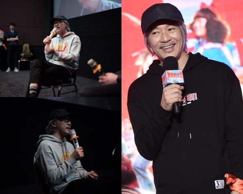 周星馳今日到廣州解開拒演戲之謎。(網圖)