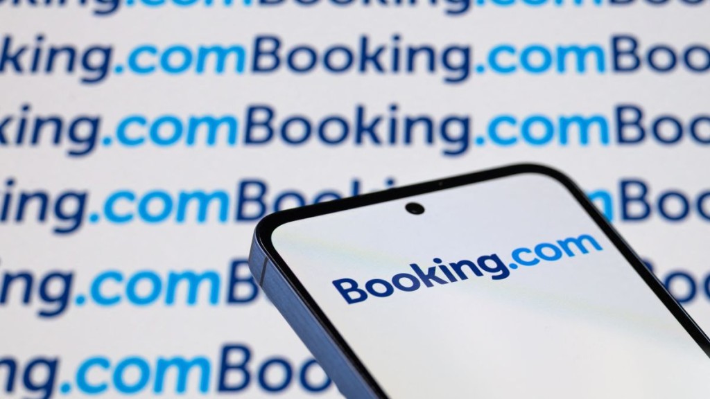 Booking.com為國際知名酒店預訂平台。法新社