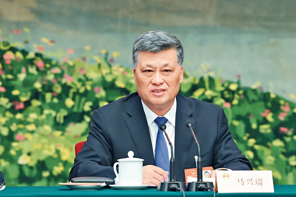 中共政治局委員、原新疆書記馬興瑞。