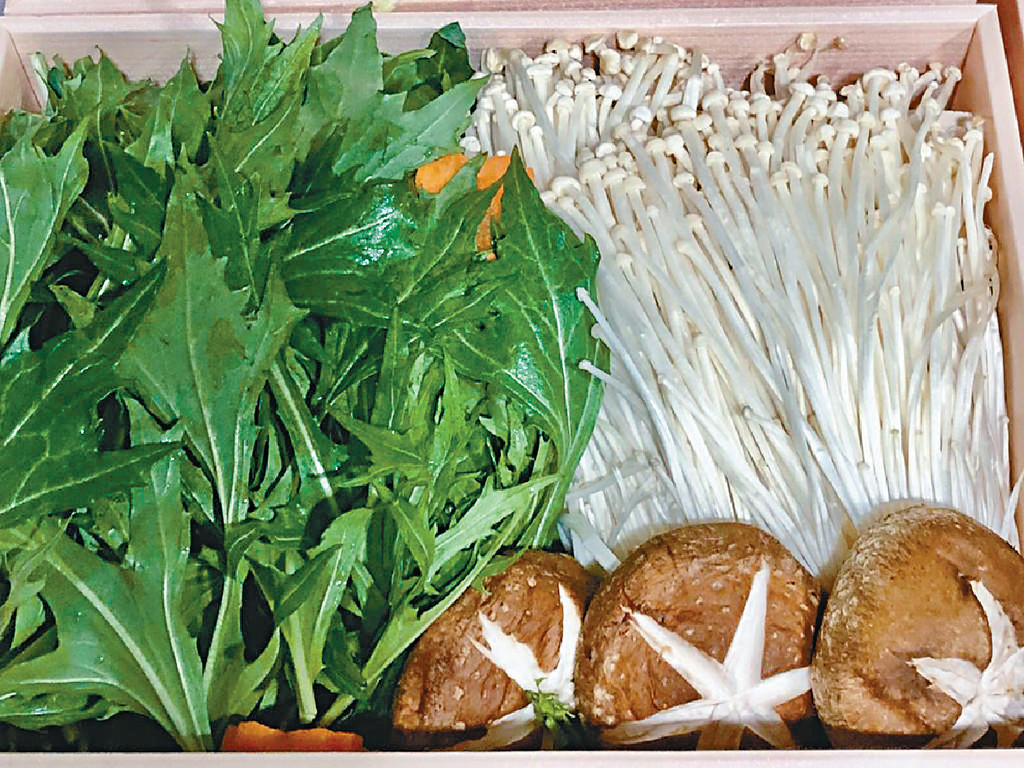 ■日本水菜苗、冬菇及金菇菜
