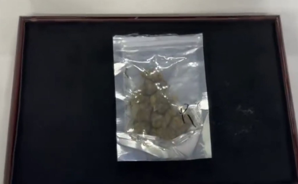 北上男在西九龙站遭海关搜出9.3克大麻。海关发布