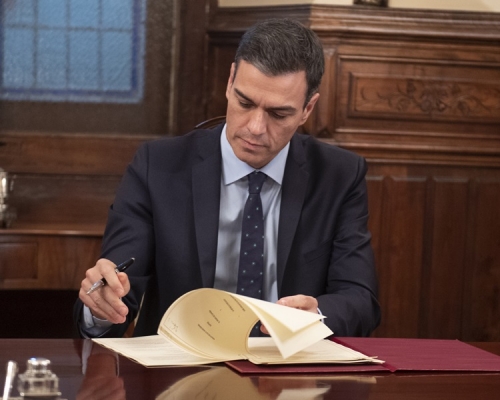 西班牙首相桑切斯重申若脫歐協議不就直布羅陀問題作修改,,西班牙將會否決。AP