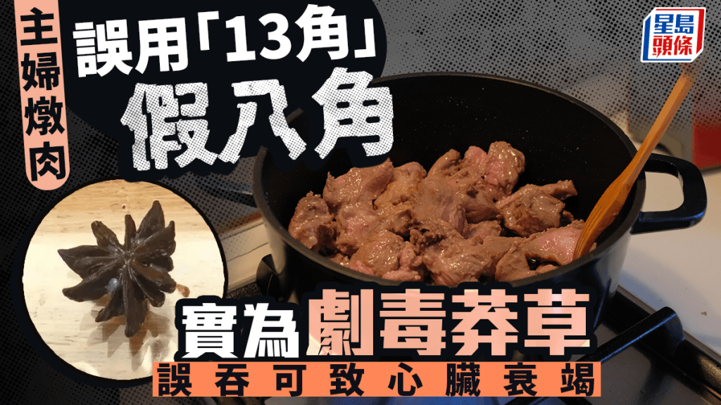 主婦燉肉孩子發現「13角」假八角 實為劇毒莽草誤吞可致心臟衰竭