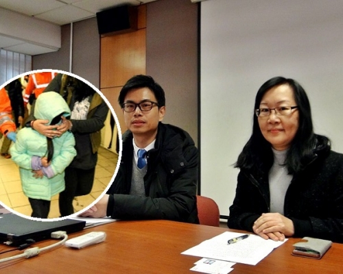女童就讀小學的曾英賢副校長(左)及葉祥敏副校長。