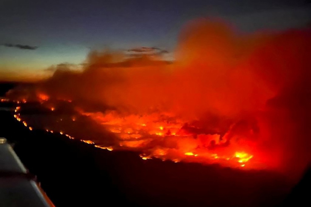 卑诗省帕克湖火灾延烧面积约5260公顷。路透社