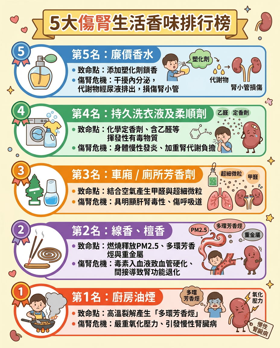 5大傷腎生活香味排行榜 5大傷腎生活香味排行榜