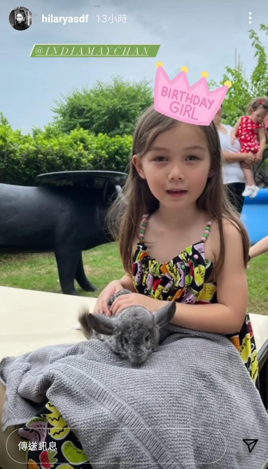 寿星女好钟意小动物。