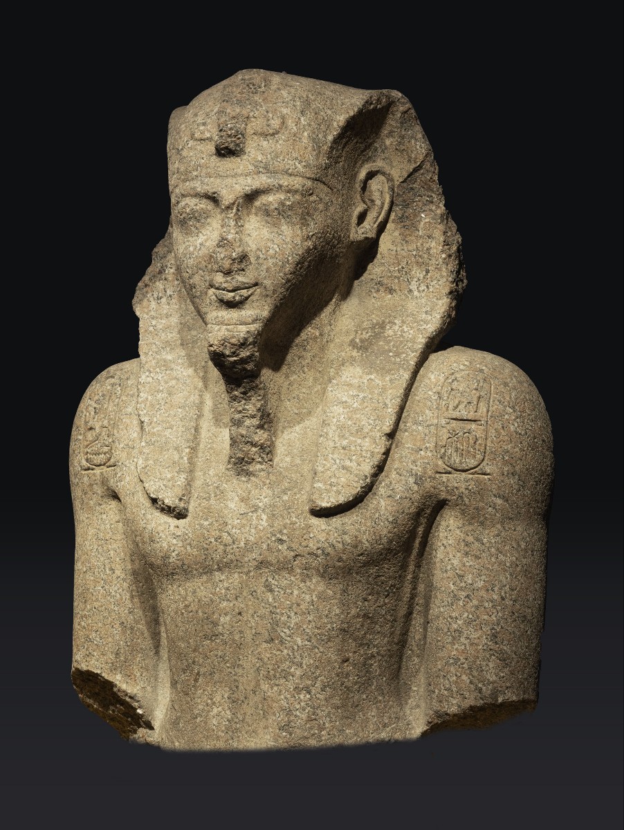 展區將展出的拉美西斯二世半身像。 展區將展出的拉美西斯二世半身像。