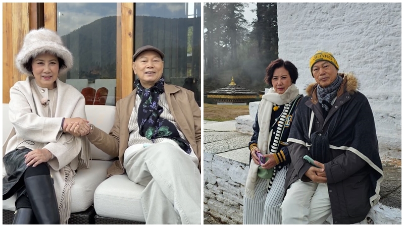 汪明荃羅家英結婚16年終圓夢 首披嫁衣獲不丹大師加持祝福 汪阿姐嬌艷動人惹老公情不自禁做一事