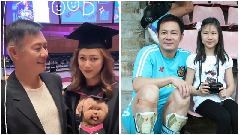 張兆輝赴英見證女兒張卓姿大學畢業 貼身藍裙極吸睛星味超越爸爸 一門雙傑大仔KCL名校碩士