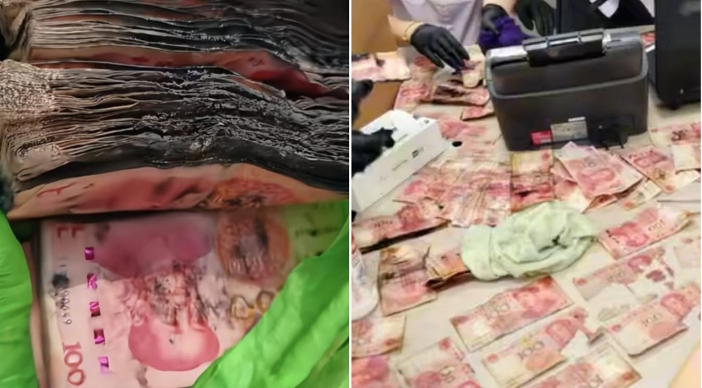 辽宁男人出差半月忘关窗，10万人民币现金放露台致发霉黐实。半岛晨报