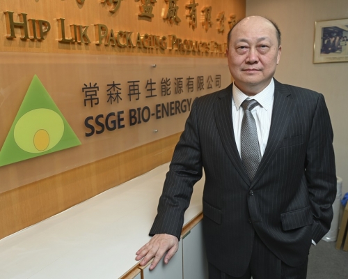港商楊靖民在緬甸設廠自行研發生物煤,希望找到商機。 蔡建新攝