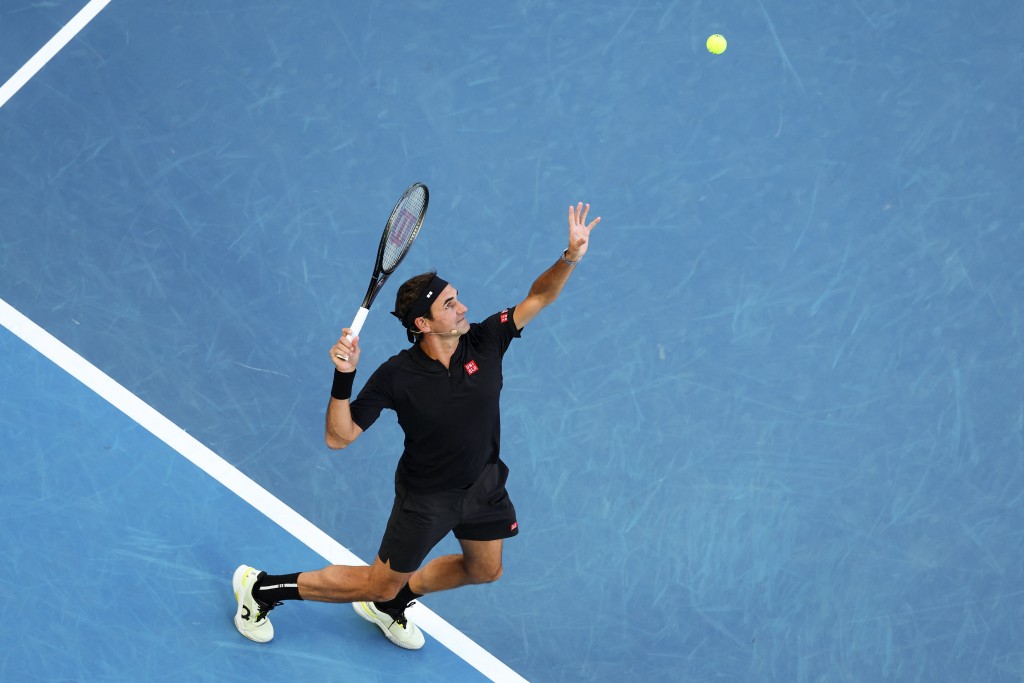 瑞士网球天王费达拿(Roger Federer)本周亮相美网，与一众名宿合演表现赛。AFP
