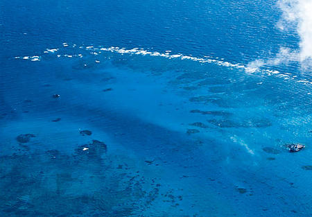 南沙群岛的赤瓜礁。
