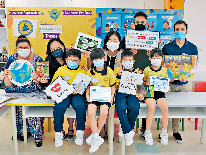 陳國威小學參考IB課程改革英文科課程,加入自主學習元素,讓學生自行探究知識。