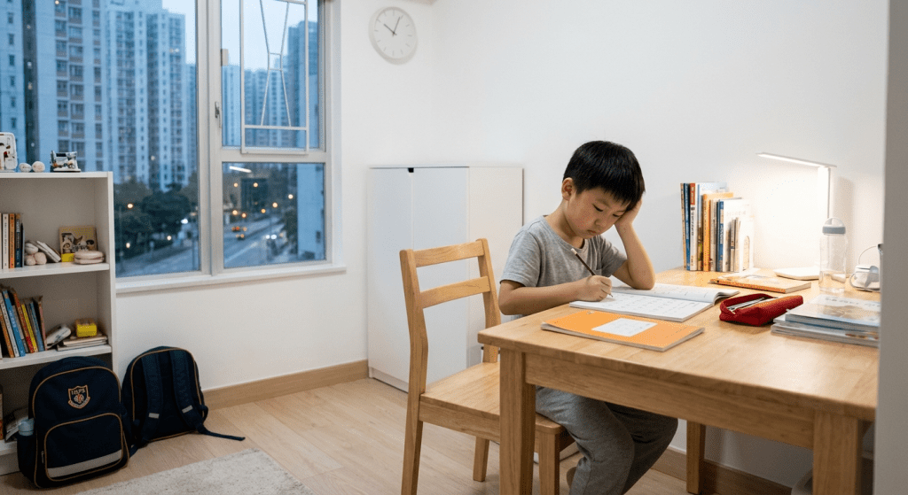 回家後自動自覺完成所有功課,但內心可能承受很大壓力。(AI生成示意圖) 回家後自動自覺完成所有功課,但內心可能承受很大壓力。(AI生成示意圖)