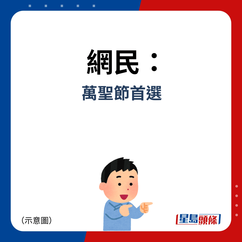 網民：萬聖節首選