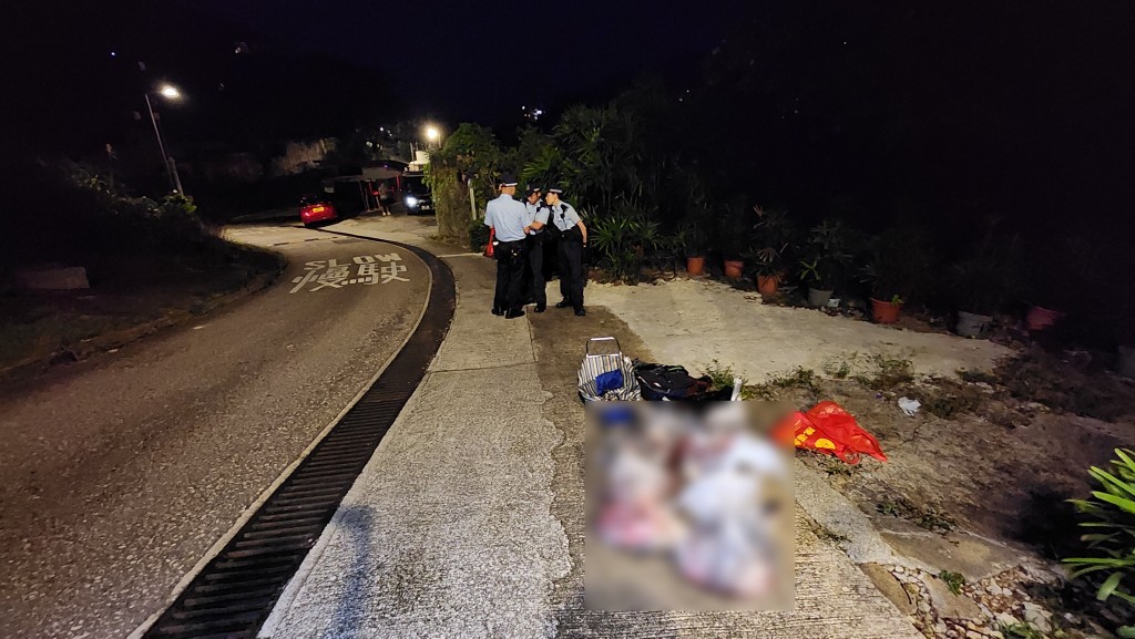 現場為西貢碧水新村鄉郊路邊。