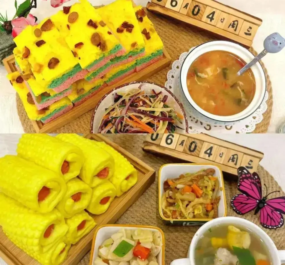針對兒童的麵食,常以鮮艷色彩和可愛造型作招徠。小紅書 針對兒童的麵食,常以鮮艷色彩和可愛造型作招徠。小紅書