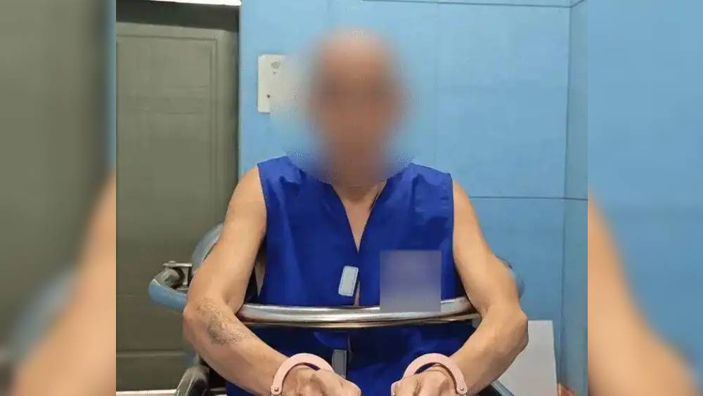 杀人犯潜逃深山21年变「野人」，语言功能严重退化。　