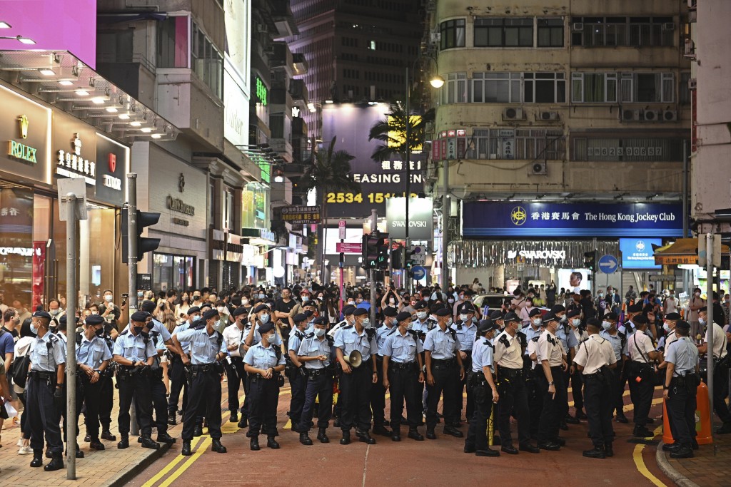 　這次能夠相對平靜，原因之一是警方的期望管理做得充足，同時出動大量警力事前及臨場部署。資料圖片