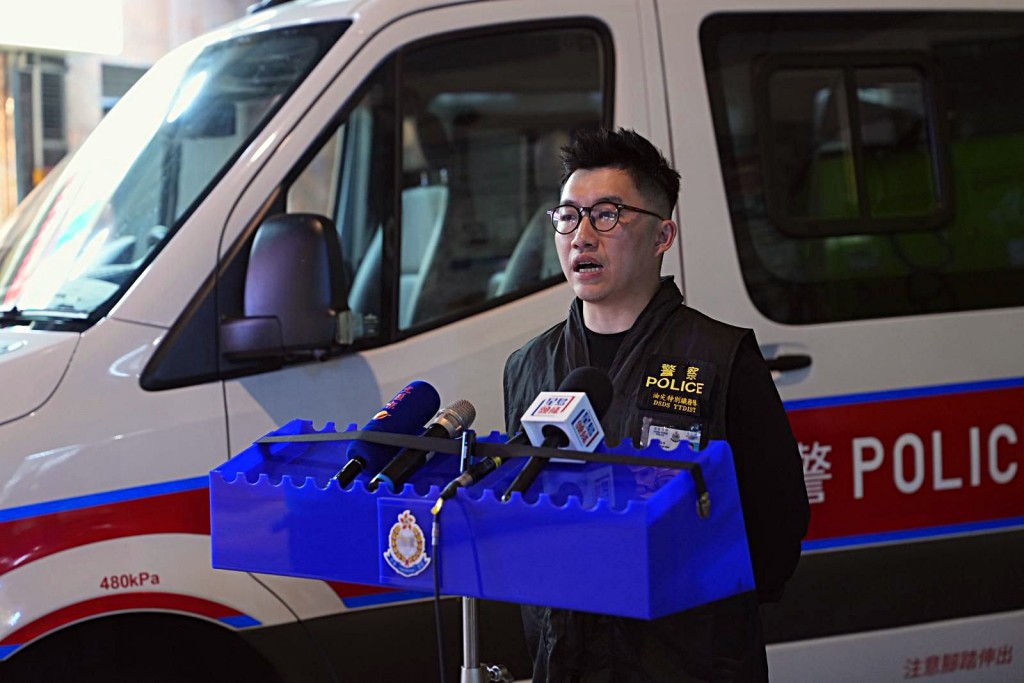 油尖警區特別職務隊督察麥啟添講述案情。