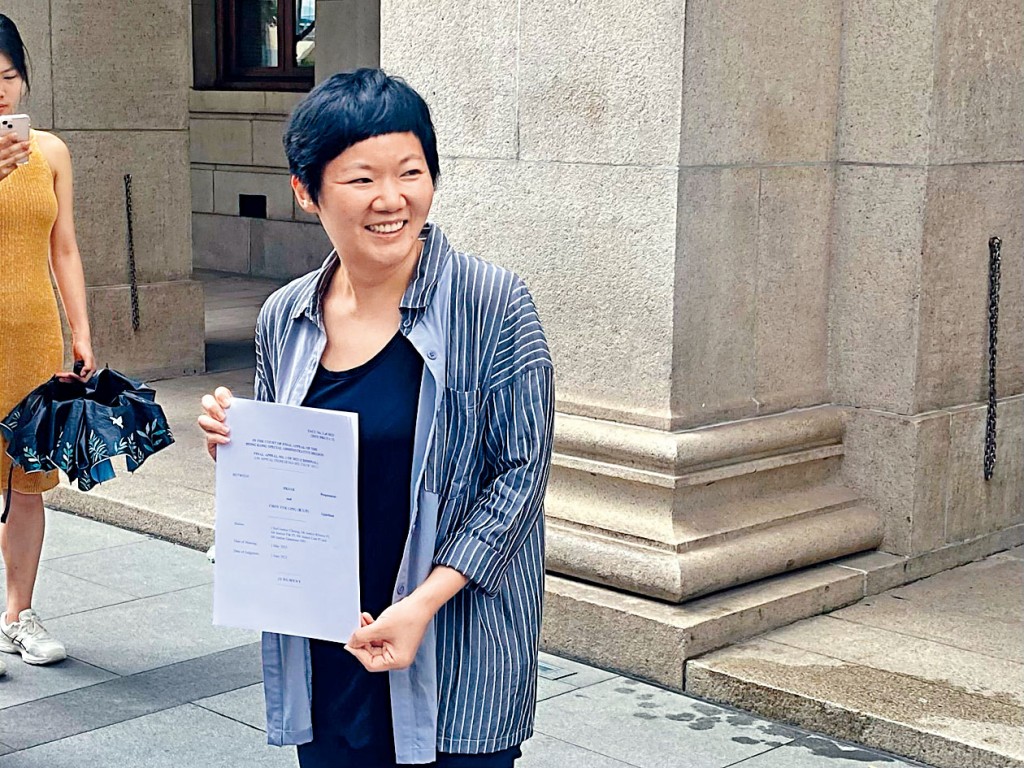 蔡玉玲聞判感開心，認為判決鼓舞業界。