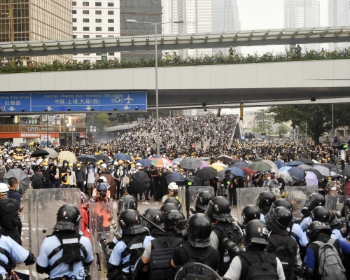 民權組織擬撰6‧12金鐘衝突報告呈聯合國。 資料圖片