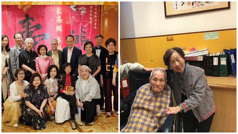 「播音皇帝」李我遺孀瀟湘激罕曝光 97歲生日真實狀態令人讚嘆 鶼鰈情深昔為愛同住護老院相扶持
