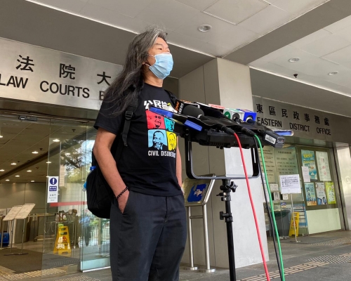 社民連成員「長毛」梁國雄。