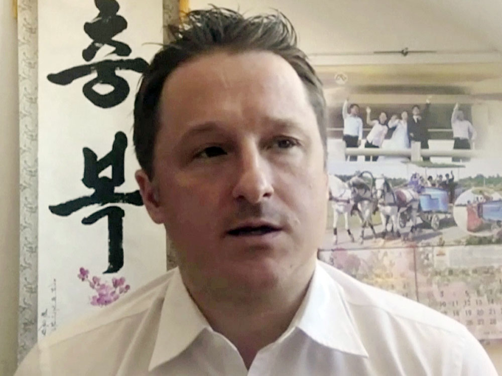 加拿大商人邁克爾涉間諜罪，被中國地方法院判刑11年。AP資料圖片