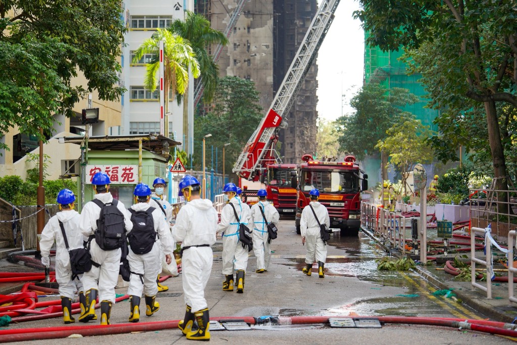 超過600名「災難遇害者辨認組」人員火速投入工作。香港警察FB