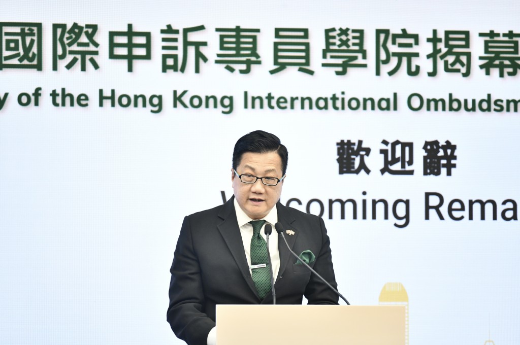 陳積志指學院所有工作都由現有人員在日常工作上同時兼任。盧江球攝 陳積志指學院所有工作都由現有人員在日常工作上同時兼任。盧江球攝