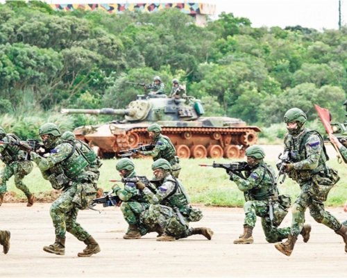 台灣漢光軍演將於本月兵推。網圖