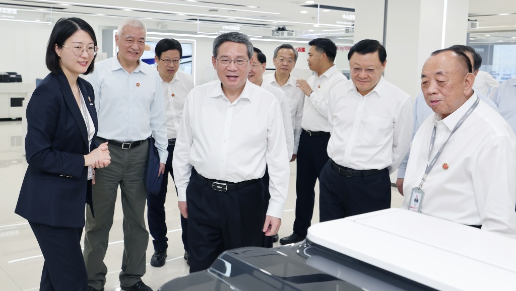 李強在廣東考察。新華社