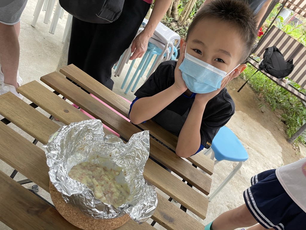 薯蓉大功告成，當然要拍照留念。  