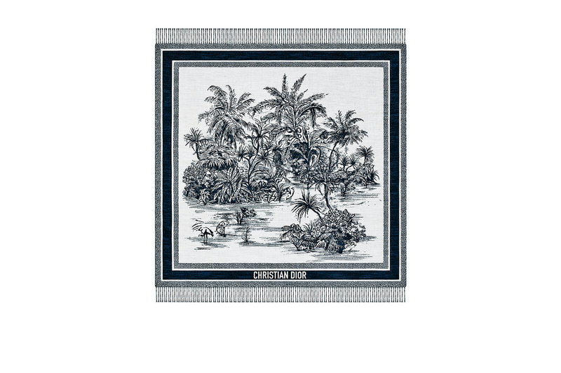 Dior Palms棕櫚樹圖案圍巾售價待定。