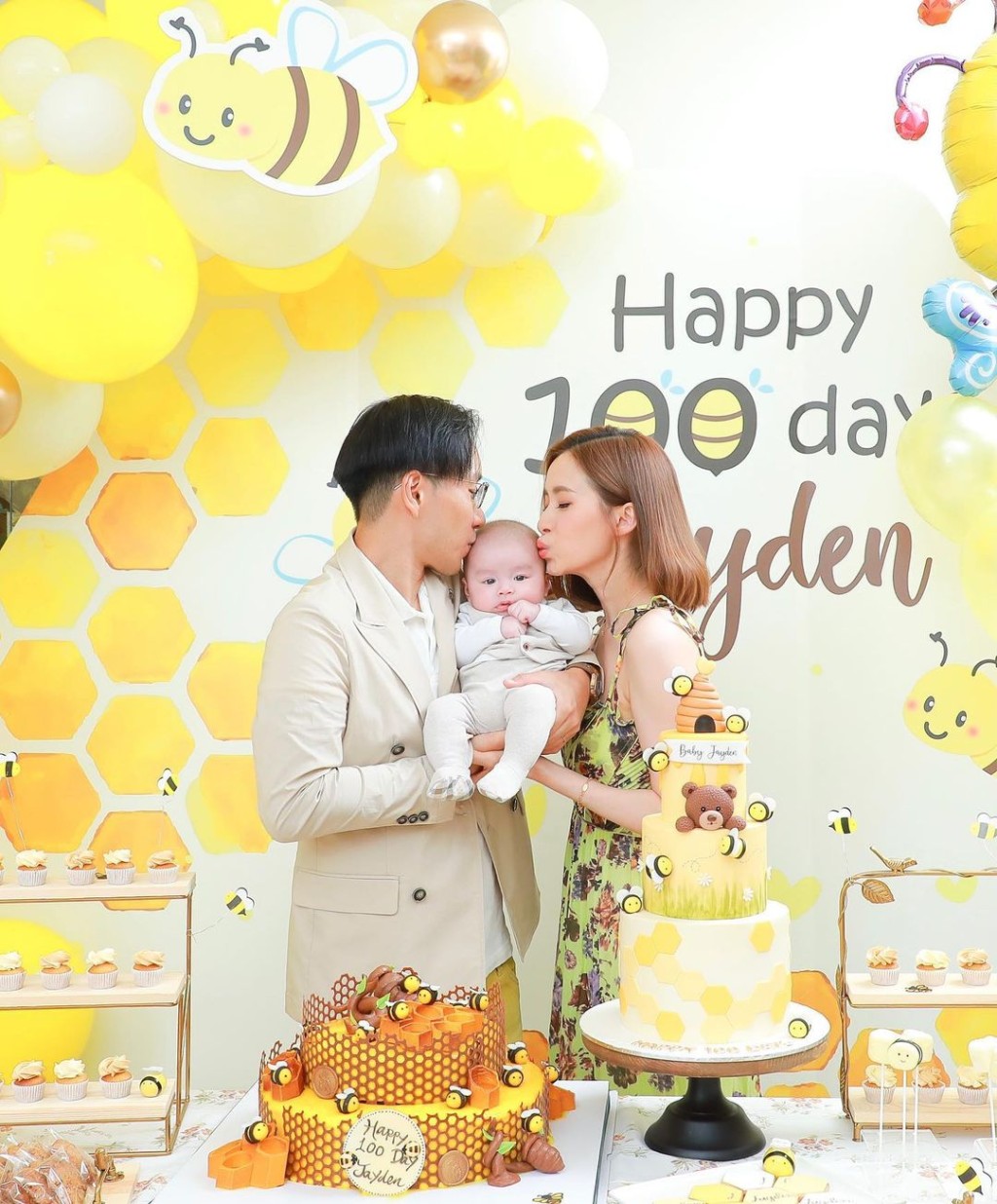 沈卓盈在2021年5月誕下囝囝Jayden。