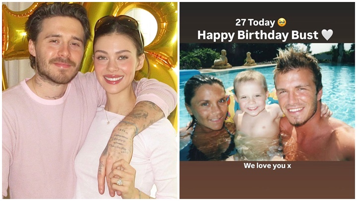 Brooklyn獲太太送咚甩蛋糕賀27歲生日  碧咸懶理兒子割席分享合照送祝福   Victoria連發2則愛的宣言