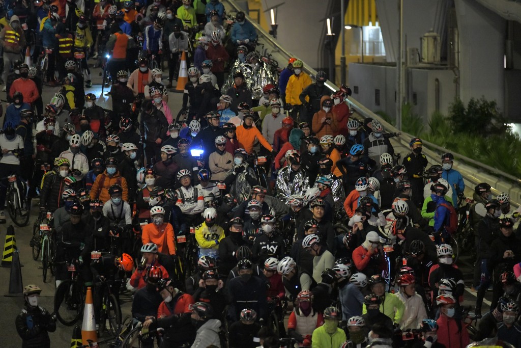 香港單車節復辦，今屆約有近4000人參加。梁譽東攝