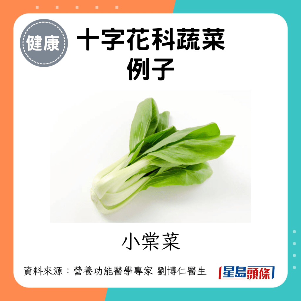 十字花科蔬菜例子：小棠菜。