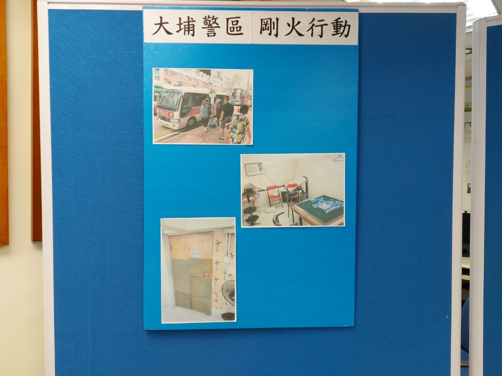 警方新界反黑拘捕64人。